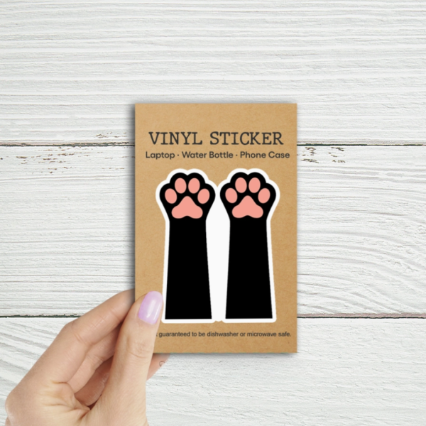 Toe Beans Sticker - Black Cat Sale