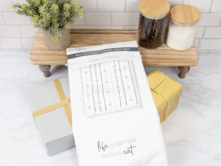 Life Is Better With A Cat Towel Set For Discount