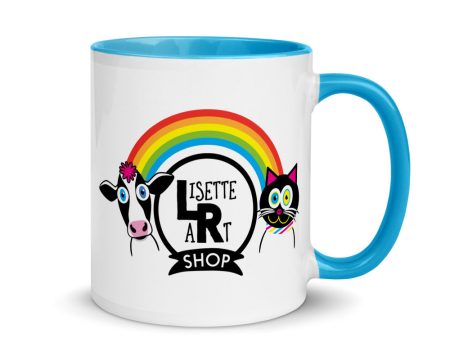 LisetteArt Shop - Logo Coffee Mug with Color Accents Fashion