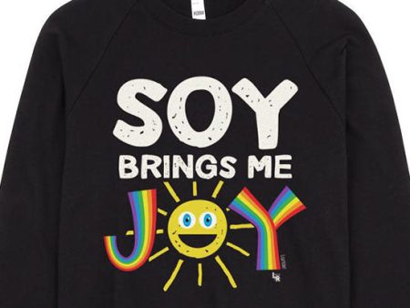 SALE  Soy Brings Me Joy  Unisex Fleece Vegan Sweatshirt Fashion