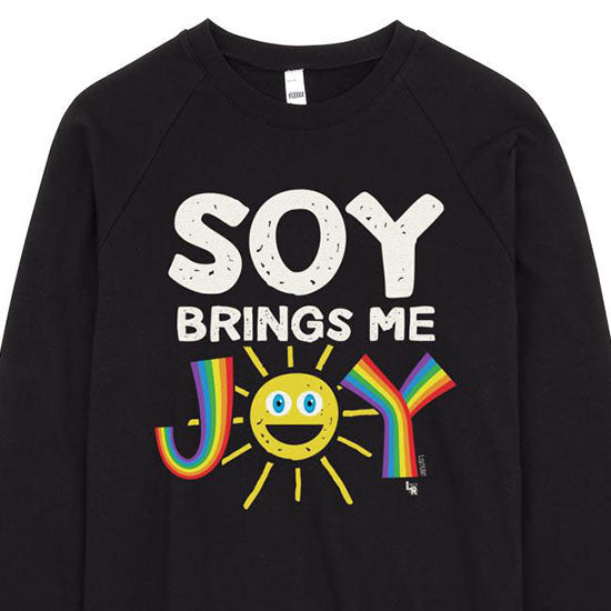 SALE  Soy Brings Me Joy  Unisex Fleece Vegan Sweatshirt Fashion