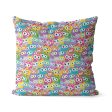 Purrrballs  Whimsical Colorful Cat Premium Throw Pillow Cover Hot on Sale