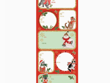 Kitty Cat Christmas Gift Labels Online