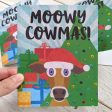 Moowy Cowmas  Holiday Card, Recycled Christmas Cow Card Online