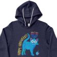 Happy Hanukkat!  Hanukitty Cat Unisex Lightweight Fleece Hoodie Hanukkah Sweatshirt For Discount