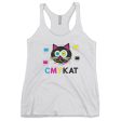 SALE  CMYKat  Triblend Racerback Cat Tank For Discount