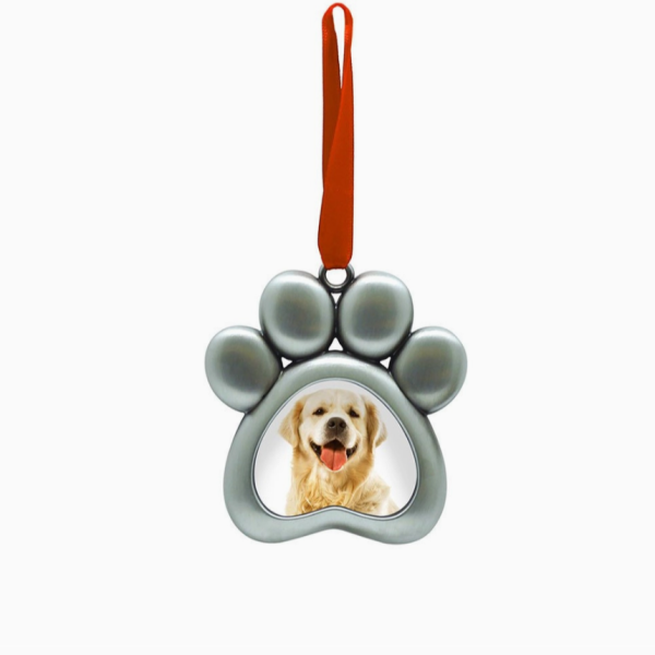 Paw Print Pet Picture Ornament For Discount