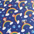 Rainbow Friends - Holidays  Cute Animals in Santa Hats, Recyclable Wrapping Paper Sheets Supply