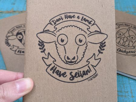 Don t Have a Lamb, Have Seitan!  Mini Pocket Notebook Online Hot Sale