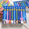 Hanukkah!  Animal Hanukkiah Greeting Card, Recycled Hanukkah Menorah Card Sale