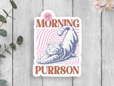 Morning Purrson Sticker Supply