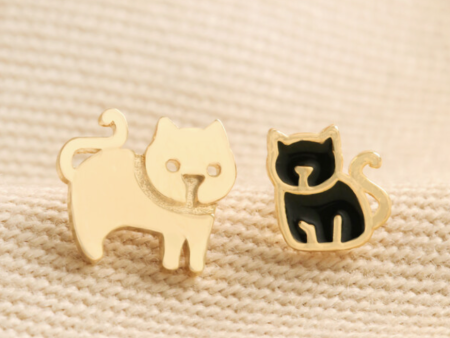 Kitten And Cat Earrings Fashion