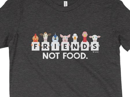 We Are Friends Not Food  Vegan Youth T-Shirt Online