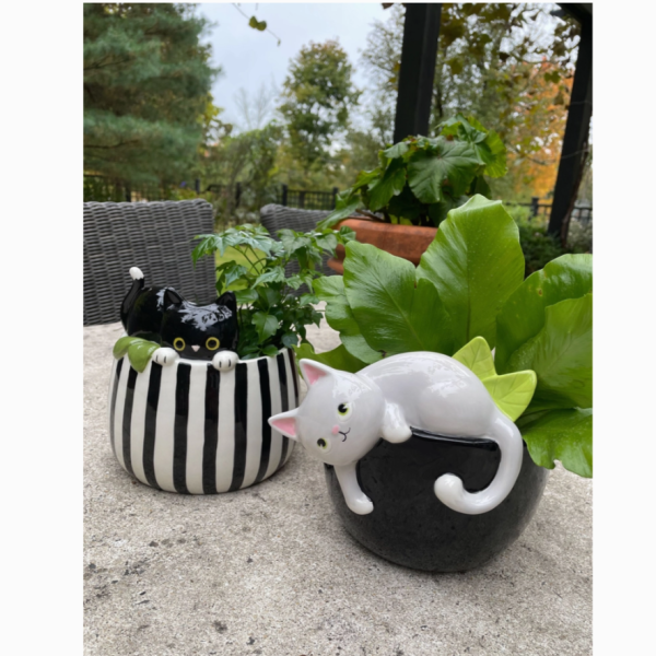 Peek-A-Boo Cat Flower Pot Online Hot Sale