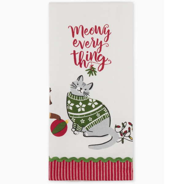 Meowy Christmas Towels (Set of 2) Sale