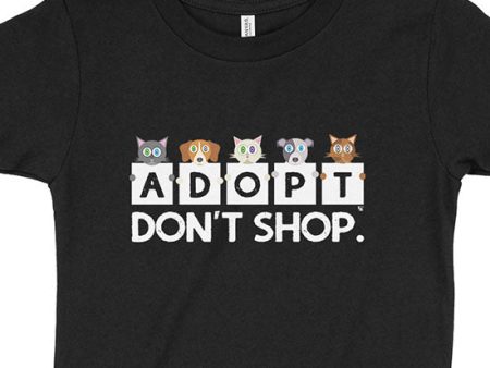 Adopt, Don t Shop.  Cats & Dogs Kids T-Shirt Online