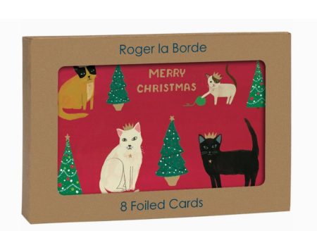 Merry Christmas Cat Cards (Set of 8) Online Hot Sale