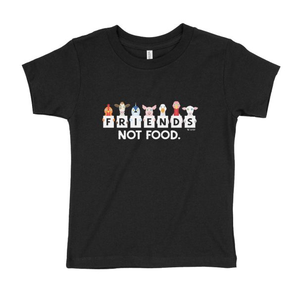 We Are Friends Not Food  Vegan Kids T-Shirt For Cheap