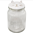 Smiley Cat Glass Jar Cheap