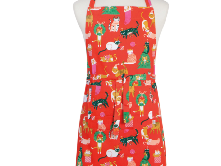 Let It Meow Christmas Cat Apron Online now