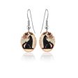 Black Cat Drop Earrings For Sale