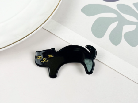 Black Cat Hair Clip Cheap