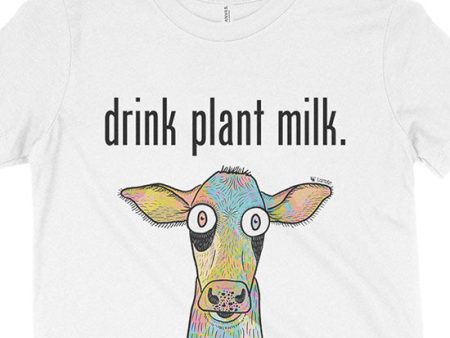 Drink Plant Milk - Cow  Vegan Youth T-Shirt Hot on Sale