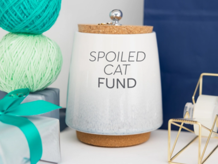 Spoiled Cat Fund Money Jar Online Hot Sale