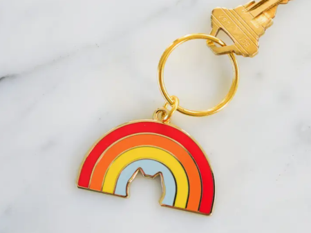 Rainbow Cat Keychain Online now