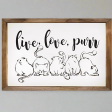 Live Love Purr Wall Art Supply