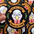 Respect the Turkey  Circle Badge Vegan Vinyl Sticker Hot on Sale