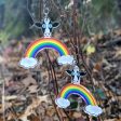 Rainbow Friends - Cow  Printed Recycled Acrylic Charm Earrings Online