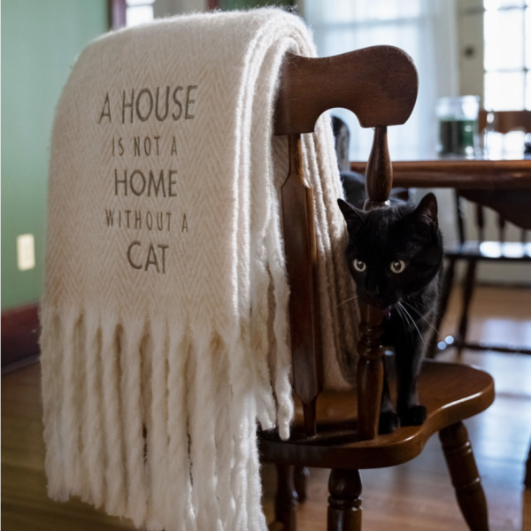 A House Is Not A Home Without A Cat Blanket For Sale