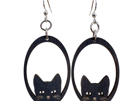 Black Cat Earrings Online now