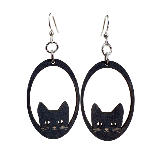 Black Cat Earrings Online now