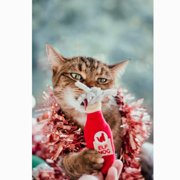 Reindeer Beer and Elf Nog Cat Toys Supply