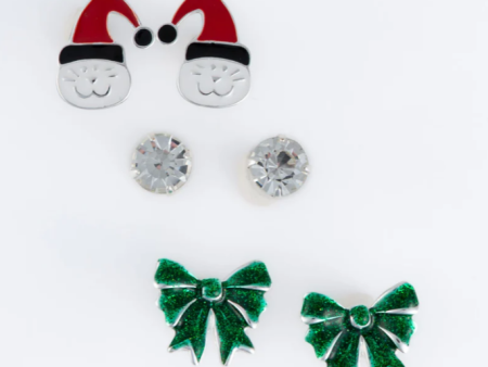 Holiday Cats Trio Earrings Online