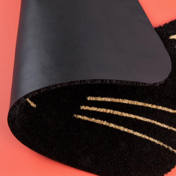 Black Cat Shaped Doormat Hot on Sale