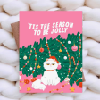 Tis The Season To Be Jolly Cat Holiday Card Online Sale