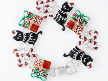 Holiday Cats Bracelet Hot on Sale