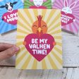 Be My ValHENtine!  Chicken Valentine s Day Card, Recycled Anniversary Card Supply