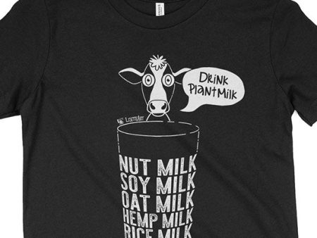 Drink Plant Milk Instead  Vegan Youth T-Shirt Hot on Sale