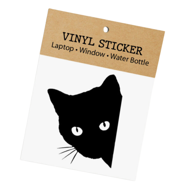 Black Cat Sticker Fashion