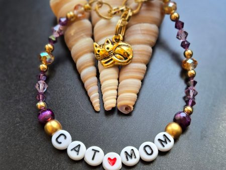 Cat Mom Bracelet - Gold Discount