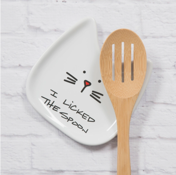 I Licked The Spoon Cat Spoon Rest Discount