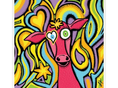 Whimsical Cow Dream  Art Print Cheap