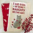 Naughty Cat Kitchen Towels (Set of 2) For Discount