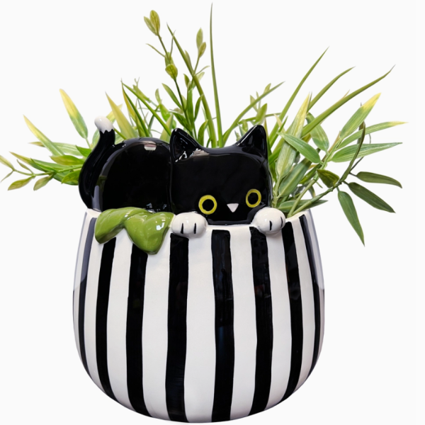 Peek-A-Boo Cat Flower Pot Online Hot Sale