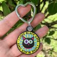 I Love Black Cats  Printed Recycled Acrylic Keychain Online Sale