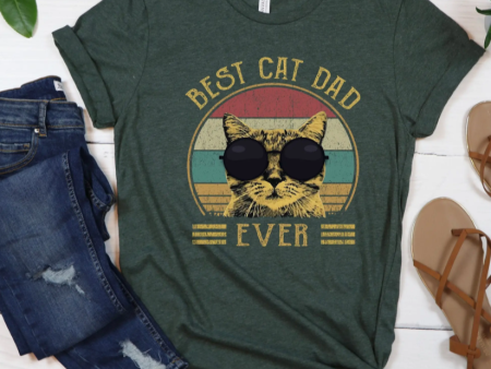 Vintage Cat Dad Shirt Fashion